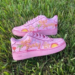 Custom Nike Air Force 1 Bad Bunny